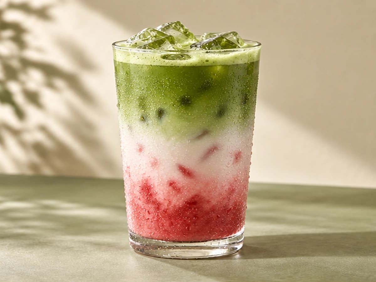 Iced Strawberry Matcha